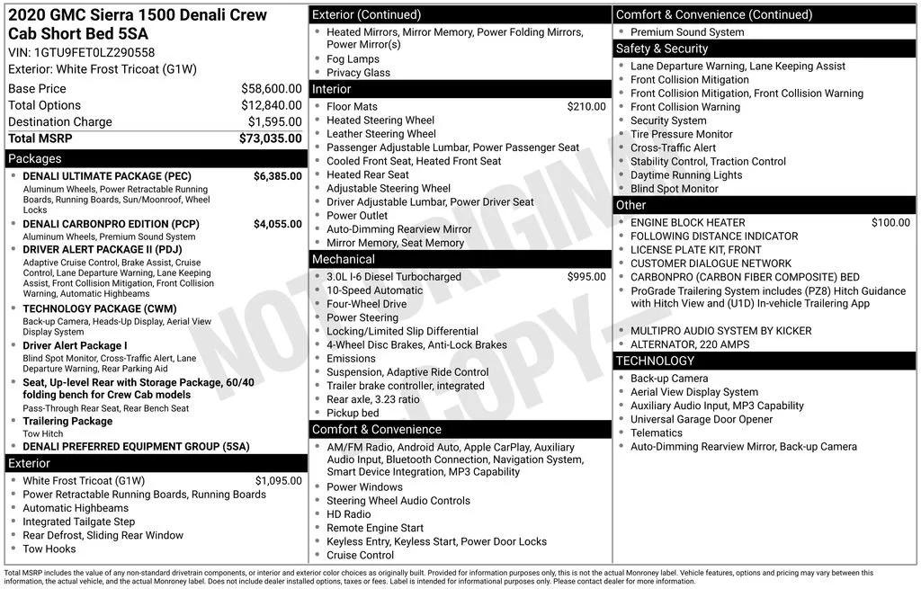 gmc sierra 1500 denali 2020 1GTU9FET0LZ290558 image gmc sierra 1500 denali 2020 1GTU9FET0LZ290558 image
